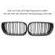 thumbnail image 5 of Juego de 2 parrillas delanteras Marco de fibra de carbono Negro brillante con listones dobles, 5 of 7