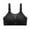 Black, variant on Bigersell Full Figure Bras for Women, Wireless Push up Bra, Ladies Heart Pattern Lace Mesh Breathable Padded Bras No Underwire Black 46/105C