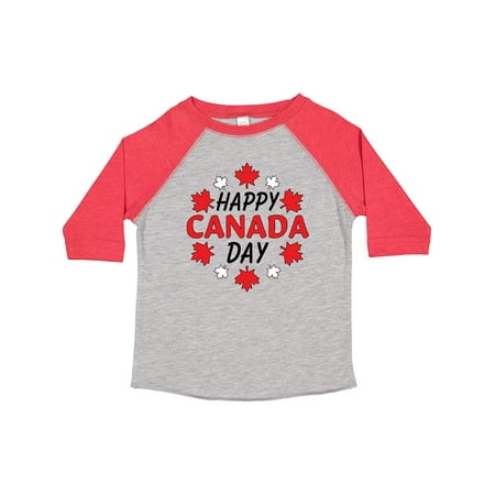 

Inktastic Happy Canada Day- Maple Leaf Circle Gift Toddler Boy or Toddler Girl T-Shirt