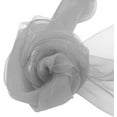 thumbnail image 3 of Zhuge Paquete de 25 fajas de organza para sillas de banquete, lazos para decoración de bodas, fiestas, blanco, rosa, morado, dorado y rojo (paquete de 25, plateado), 3 of 5