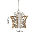 thumbnail image 3 of Cinvoph Christmas Tower Ornament Decoration，Exquisite Gillter Sequin Pendant for Xmas Tree, Fireplace Shelf Decor Xmas & Winter Holiday Gift, 3 of 6