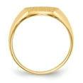 thumbnail image 2 of Real 14kt Yellow Gold 12.5x11.0mm Open Back Signet Ring Size: 6; for Adults and Teens; for Women and Men, 2 of 5