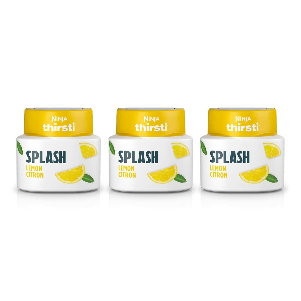 Ninja Thirsti SPLASH Tart Lemon Flavoured Water Drops (Unsweetened), WCFLMN6C, Flavoured Water Drops