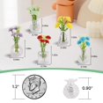 thumbnail image 4 of Imanes de mini jarrón ZOYVUX, lindos para el refrigerador con flores (paquete de 5), 4 of 7