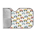 thumbnail image 2 of Kdxio Cartoon Monster Trucks Print Windshield Sun Shade, Foldable Sun Blocker for Car,Truck,SUV Automotive Interior Sun Protection,Reflective Shade for Front Windshield(Small), 2 of 7