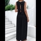 thumbnail image 5 of Conjuntos de 2 Piezas para Mujer, Chaleco, Cuello Redondo, Sin Mangas, Conjuntos Casuales, Pantalones de Pierna , Trajes. Negro L, 5 of 9