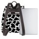 thumbnail image 3 of Balery Cow Print Black White Mochila de Cuero para Mujeres, Gran Capacidad, Bolsa de Viaje Multifuncional, Mochila de Cuero y Bolsa de Hombro para Mujeres, 3 of 4