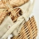 thumbnail image 5 of Picnic Basket For Picnic Hiking Family Gatherings Wicker Shopping Storage Hamper Large Capacity Basket Storage Basket Supplies, 5 of 10