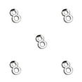 thumbnail image 3 of kurtrusly 1pc 3D Numeral Door Plaque House Drawer Sign Plating Gate Digits 0 to 9 Plastic Number Hotel Home Sticker Address Door Label Number 8 5Set, 3 of 6