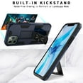 thumbnail image 5 of CoverON Apple iPhone 12 Pro Max Case (6.7"), KickStand Ring Loop Holder Rugged Cover Magnetic Slide Stand, Navy Blue, 5 of 9