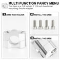 thumbnail image 2 of COMPUKAS 5Pack Handlebar Riser Clamp for Motorcycle ATV and Pit Bike 2.26x1.99x1.38in Grey Aluminum, 2 of 6