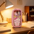thumbnail image 4 of High Capacity Pencil Case, Aesthetic Big Pencil Bag Pouch Box Organizer Pen Case with Zipper, Kawaii Stationery Storage and Organizer, Classroom Office Supplies for Teen and Adult, 4 of 6