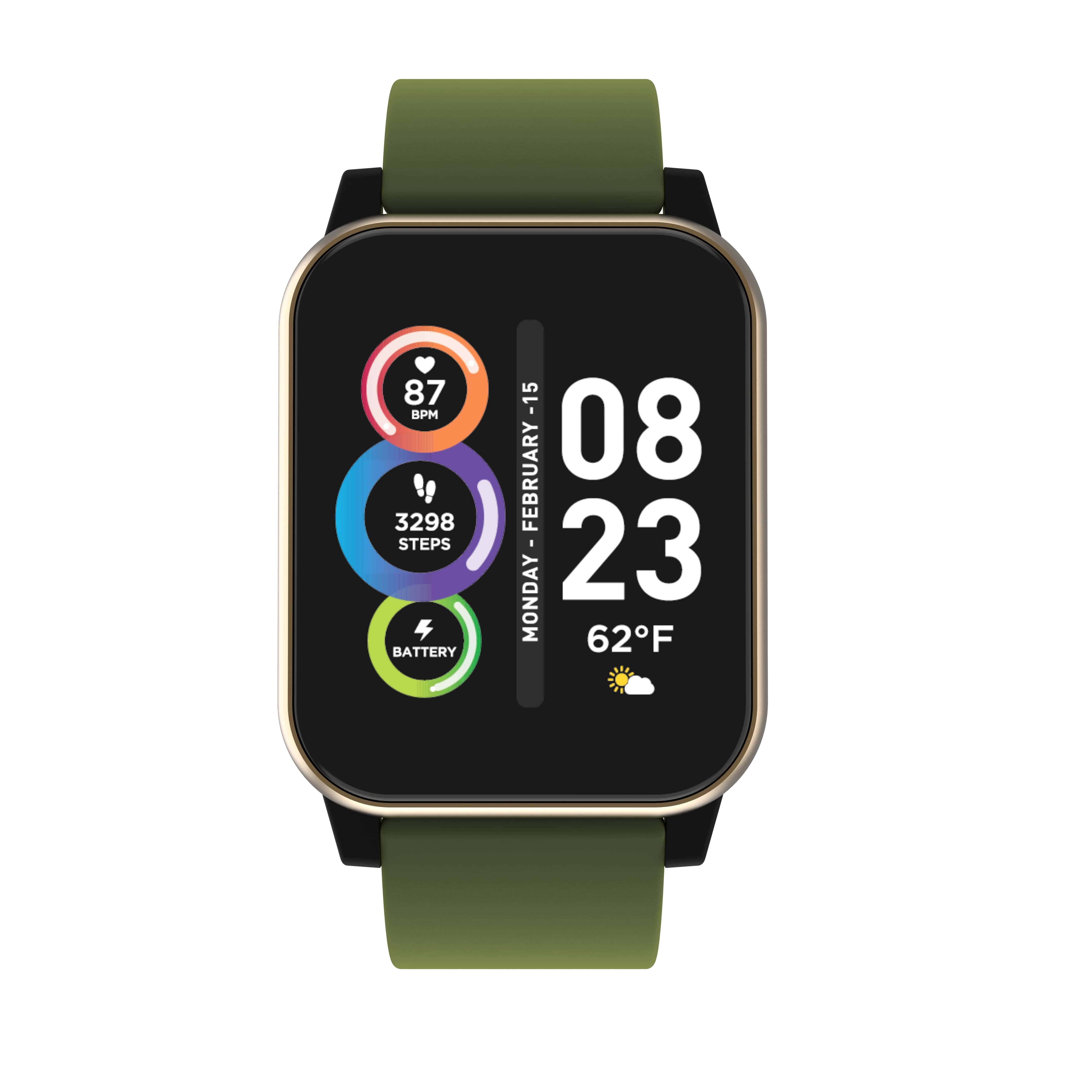 Adult Unisex Silicone iTECH Fusion 2 S Smartwatch Compatible with