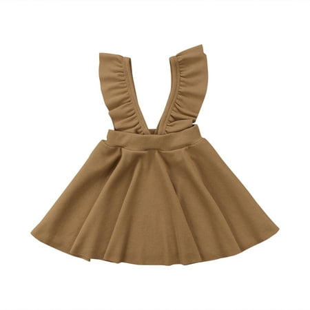 

Newborn Baby Kids Girls Clothing Ruffles Dress Jumper Sleeveless Cotton Cute Clothes Dresses Girl