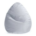 thumbnail image 1 of Gouchee Home Sambre Grey Bean Bag Chair – Soft Velvet Polyester Fabric with Polystyrene Bead Filling, Suitable for Adults and Teens, Lightweight & Portable Seating for Dorm or Living Room, 1 of 8