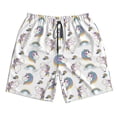 thumbnail image 2 of Honeii's Funny Kawaii Unicorns Dancing Print Men's Casual Shorts with Drawstring，Swim Trunks Quick Dry Beach Shorts, 2 of 5