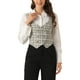 thumbnail image 1 of INSPIRE CHIC Chaleco Steampunk para Mujeres Traje Racerback Vintage Cuadros L Blanco, 1 of 5