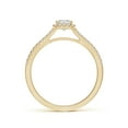 thumbnail image 2 of ANGARA Natural 0.3 Ct. Diamond Halo Engagement Ring in 14K Yellow Gold for Women (Ring Size: 3), 2 of 10