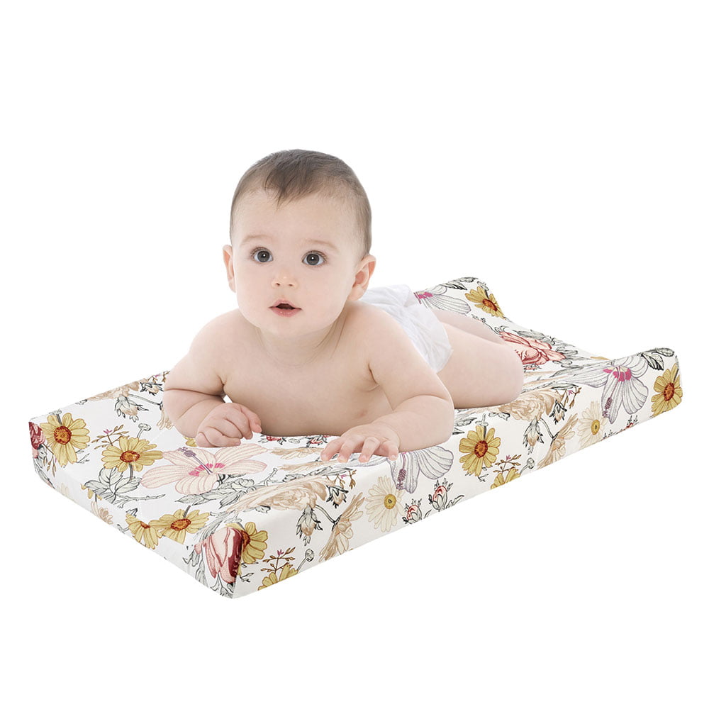 Baby Changing Nursery MAT for Changing Unit 100% Cotton Owls Cream II