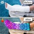 thumbnail image 7 of COEQINE Fish Scales Leg Cast Covers Size S Short Foot Cast Cover Outdoor Protection Leg Cover Stylish Cast Socks Cover Decorative Leg Cast Cover for Women Men Seniors, 7 of 7