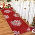 thumbnail image 3 of Christmas 2x8 Area Rug, Snowflake Christmas Rugs for Living Room Washable, Bedroom Throw Rugs Non Slip, Soft Low Pile Floor Carpet for Kitchen Dining Room Christmas Decorations, 3 of 9