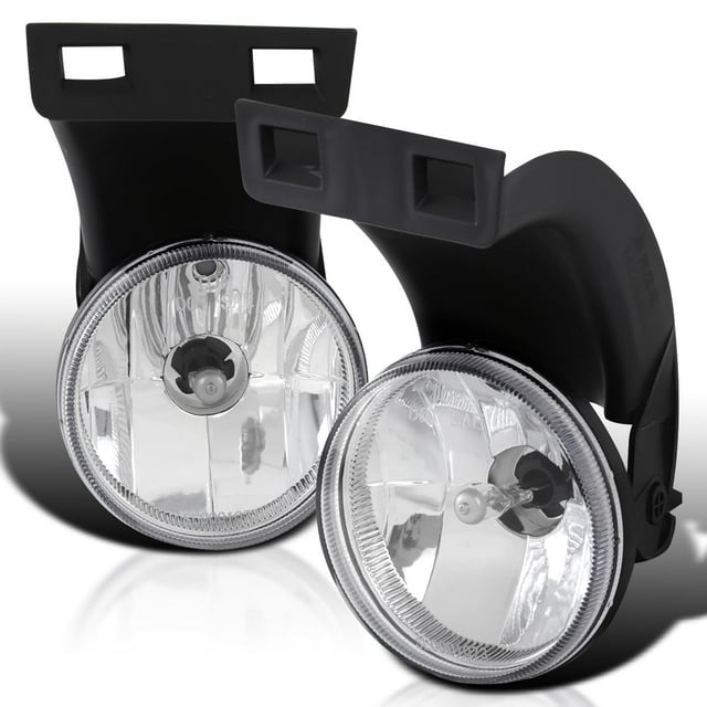 Spec-D Tuning Clear Lens Fog Lights + 881 Bulbs Included Compatible with 1994-2001 Dodge Ram 1500 2500 3500 L+R Pair Assembly