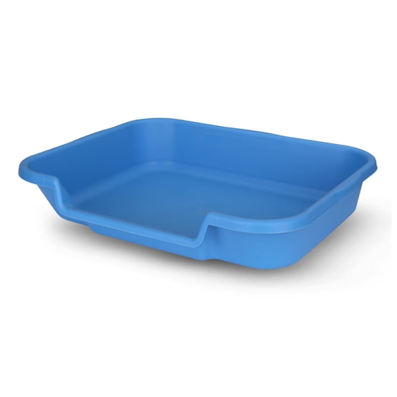 KittyGoHere Senior Cat Litter Box, Large Litter Pan, Little Boy Blue