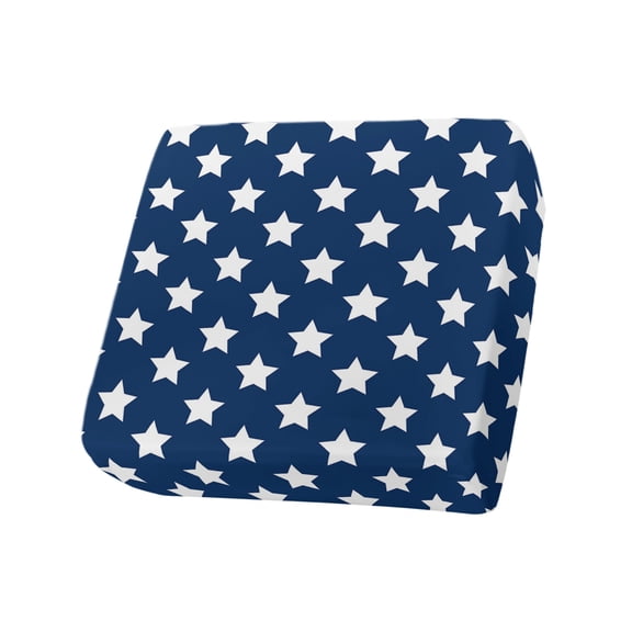 4th of July Couch Cushion Covers Stretch, Washable Sofa Seat Covers Individual Seat Cushion Sofa Slipcovers Independence Day Patriotic White Star Blue Couch Cover Furniture Protector S-1PCS