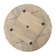 thumbnail image 6 of Kate and Laurel Bruillet Farmhouse Wood Round Lazy Susan Tray, 20 x 20, Natural, Wooden Countertop Organizer with Turning Lazy Susan for Kitchen Storage, Coffee Table, or Living Room Ottoman, 6 of 8