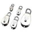 thumbnail image 1 of Stainless Steel Pulley M15/M20 M25 M32 Single Wheel Swivel Lifting Rope Pulley Set Lifting Wheel Tools ,Easy Installation, 1 of 2