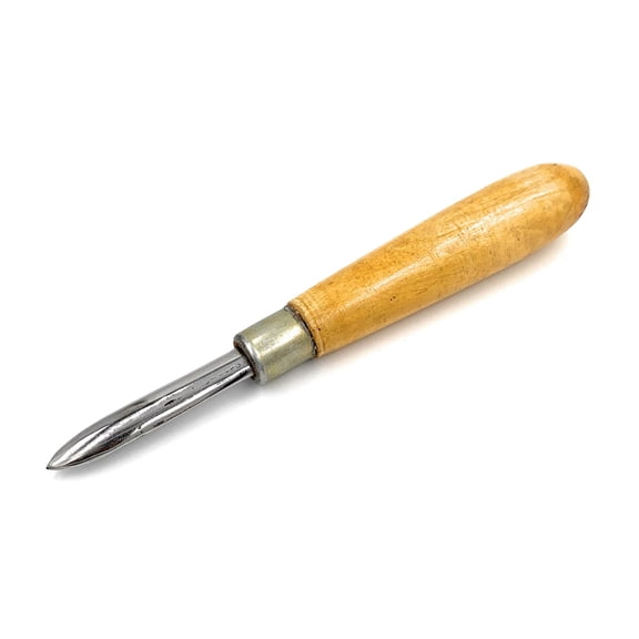 FineArt Steel Burnisher Straight with Wooden Handle 1pcs for Bezel Setting, Metal Clay, Engraving, Jewellery Making, Gold/Silver Foil or Keum-boo Application, Watchmaking, Model Making