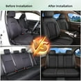 thumbnail image 3 of AOMSAZTO Car Seat Covers Full Set Fit for Nissan Rogue 2008-2024 2025: Waterproof Leather Automotive Seat Cushion Protector（Black 5 Seat), 3 of 8