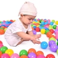thumbnail image 1 of Pelota de piscina de agua de océano de plástico suave colorido, divertido juguete de natación para niños y bebés 100 uds Sywqhk libre de BPA, 1 of 4