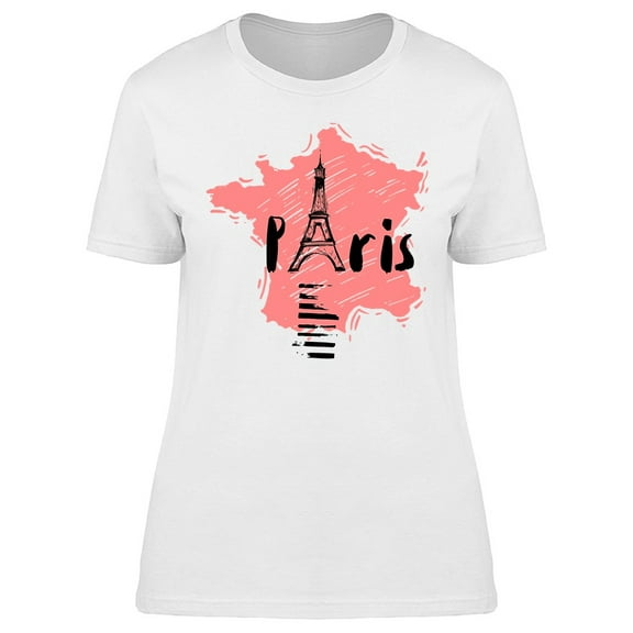 Sketch Eiffel Tower Tee Women's -Image by Shutterstock