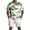 White, variant on Hogleaql Men's Summer Vacation 2 Piece Outfits Hawaiian Button Short Sleeve Shirts and Shorts with Pockets Elastic Waist Relaxed Fit Dressy Loose Fit Matching Outfits Sky Blue M