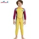 thumbnail image 3 of Traje de neopreno para niños Trajes de neopreno Resistencia a los arañazos para niños Protección UV Traje de baño de snorkel con cremallera trasera Traje de surf Manga amarilla púrpura XXL 2.5MM Sweethay OD003690-10, 3 of 7