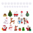 thumbnail image 4 of 35x Kits de adornos en miniatura de Navidad, figuritas de Navidad, suministros para fiestas, de Navidad de Papá Noel en miniatura para regalo de, 4 of 8