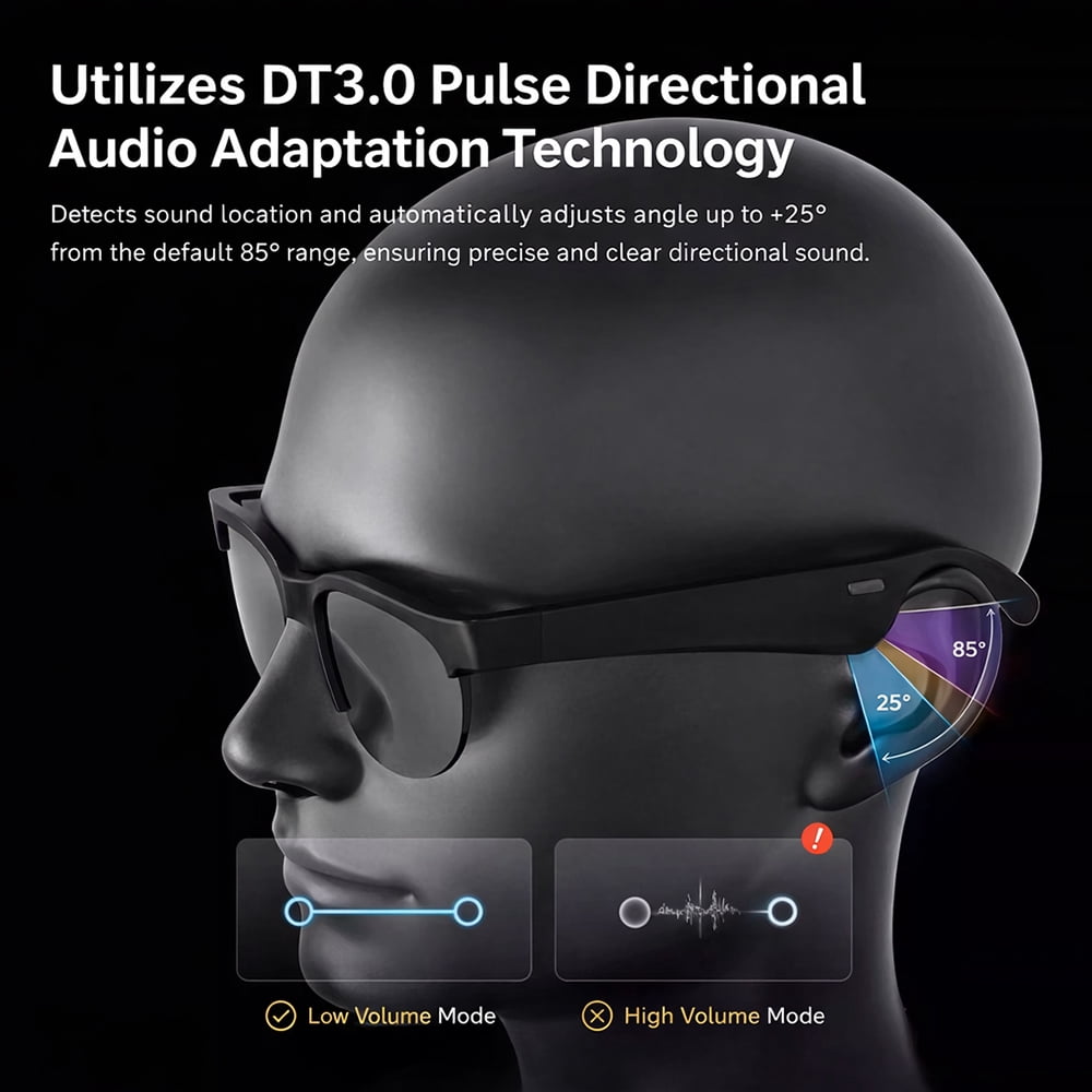 MG100 Bluetooth Smart Sun Glasses Bluetooth 5.3 Blocks UVA/UVB Rays