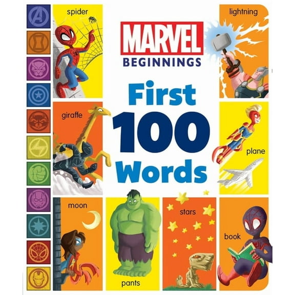 Marvel Beginnings Marvel Beginnings: First 100 Words, (Board Book)