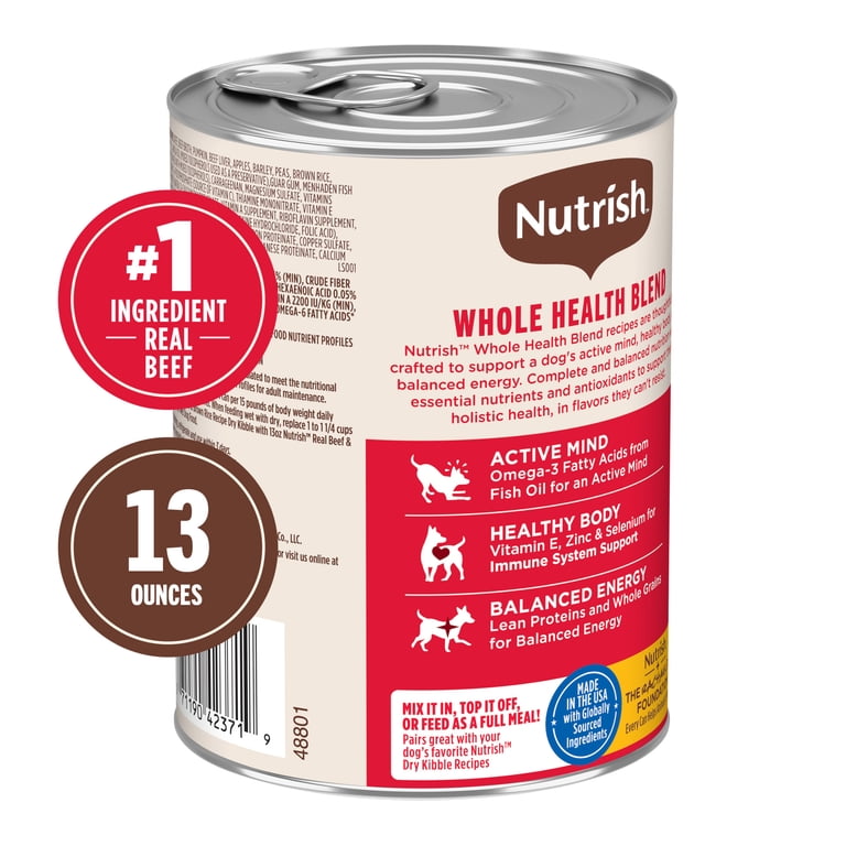 Rachael Ray Nutrish Real Beef & Pumpkin Paté Wet Dog Food, 13 oz