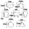 thumbnail image 2 of 7PCS Halloween Cookie Stainless Steel Molds Set for Making Pumpkin,Ghost, Witch, Cat Bat Cookie Mold, 2 of 5