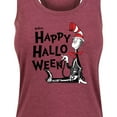 thumbnail image 3 of Dr. Seuss - Happy Halloween Skeleton Cat - Women's Racerback Tank Top, 3 of 6