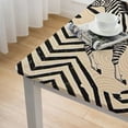 thumbnail image 5 of BANET  Designer Brown Tablecloth for Square Tables,Luxury Velvet Wrinkle Free with Animal Print Pattern Tablecloths,Decorative Table Cover Cloth for Kitchen Dining Room white, 5 of 8