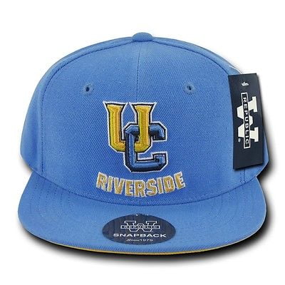 Sky Blue UC Riverside Highlanders UCR NCAA Flat Bill Snapback Baseball Hat Cap