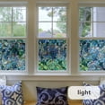 thumbnail image 6 of Hand-Drawn Blue Cobblestones Stained Glass Window Privacy Film, Double-Sided Thickened Static Cling Window Cling, Non-Adhesive Glass Windows Decor for Window Glass Door, 17.72*39.4 Inch - Style 25, 6 of 9