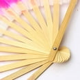 thumbnail image 6 of Ludlz Belly Dancing Artificial Silk Fans Chinese Hand Made Bamboo Veils Long Fans Chinese Style Handmade Bamboo Handle Artificial Silk Folk Art Belly Dancing Fan, 6 of 7