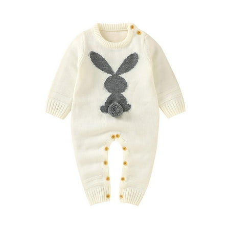 

BULLPIANO 0-24M Baby Boy Girl Knitted Romper Outfits Infant Sweater Long Sleeve Jumpsuit Overalls One-piece Bodysuit Outerwear