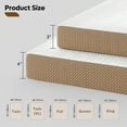 thumbnail image 4 of 3" Queen Mattress Topper with Cooling Ice Silk Cover | Bestier High-Density Gel Memory Foam Bed Pad, Dual Firmness, Pressure Relief, Washable, Non-Slip, CertiPUR-US & OEKO-TEX Certified, 80"L x 60"W, 4 of 11