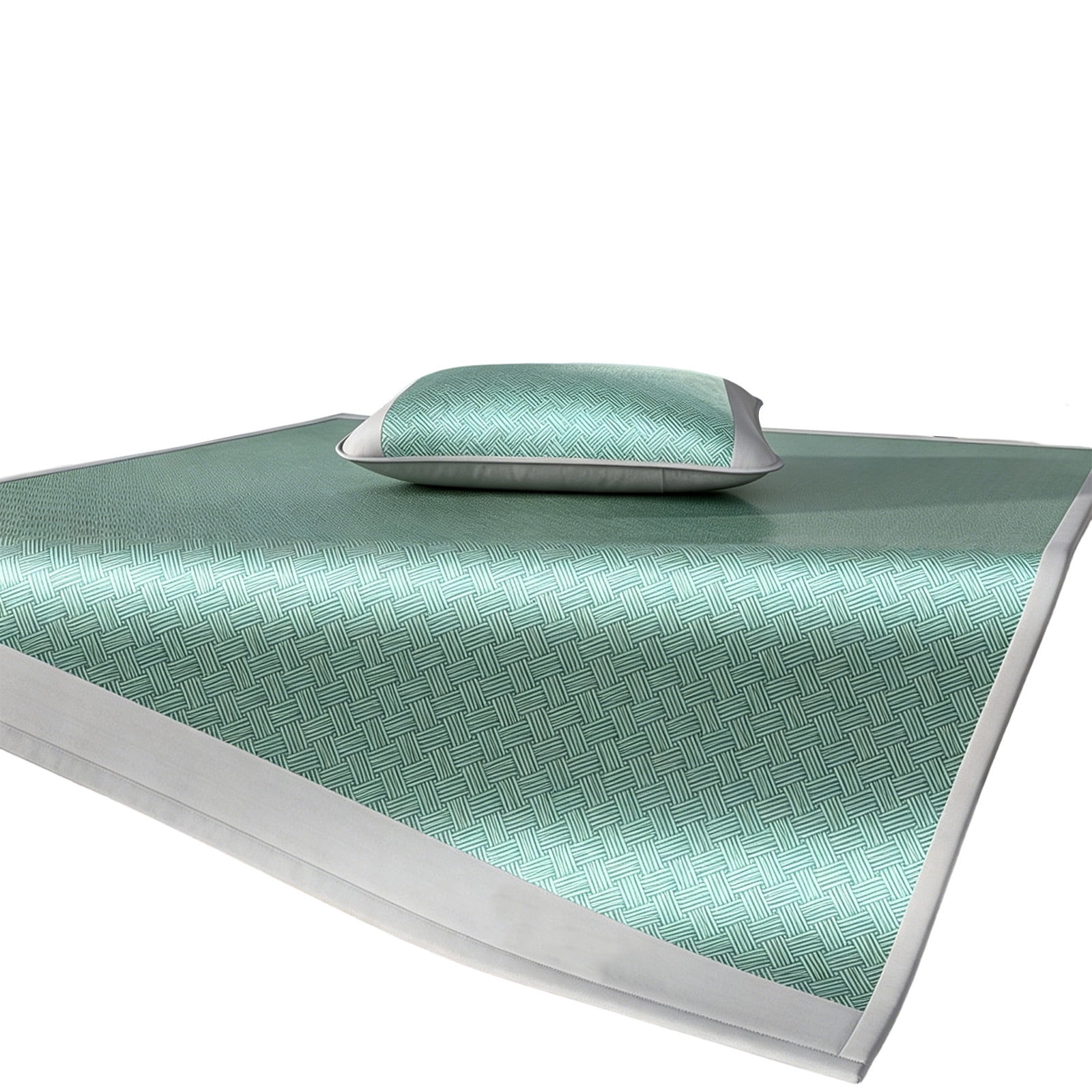 Ice Silk Fitted Bed Sheet - Cooling Mattress Cover for Summer - Soft Foldable Bed Protector - Breathable Polyester Sheet for Crib, Twin, Full Bed - Machine Washable Bedding for Home, Dorm, Guest Room