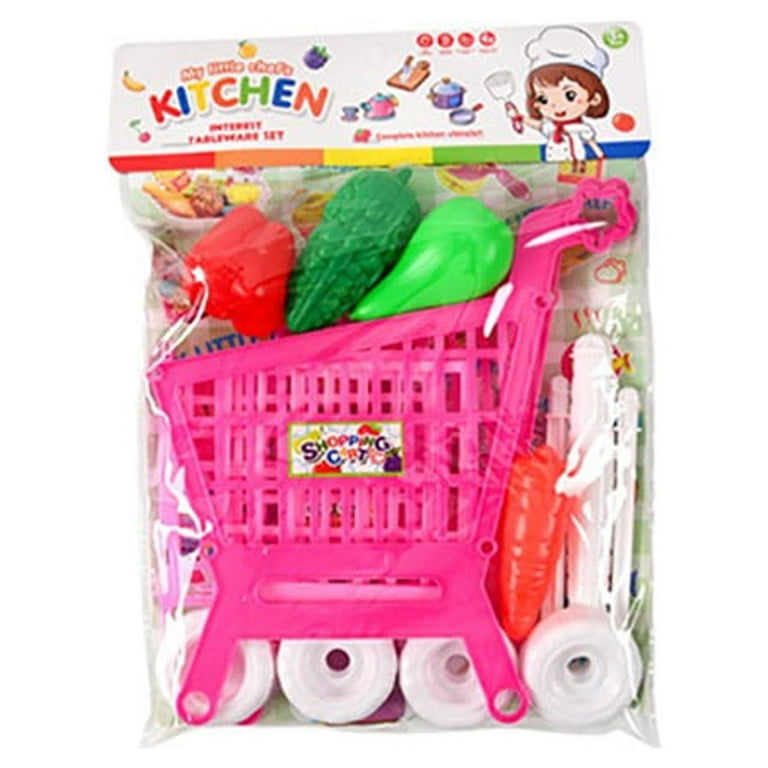 Baby Kids Toys Grocery Store Pretend Play 1 Kids Toy Shopping Cart Trolley With Pretend Grocery Store Food Educational Montessori Toys Baby Shopping